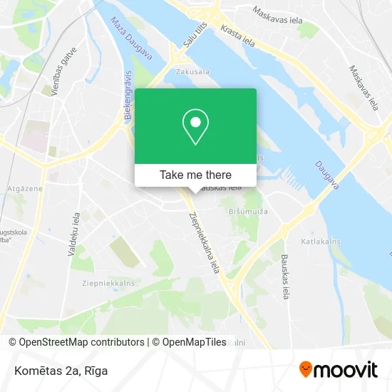 Карта Komētas 2a