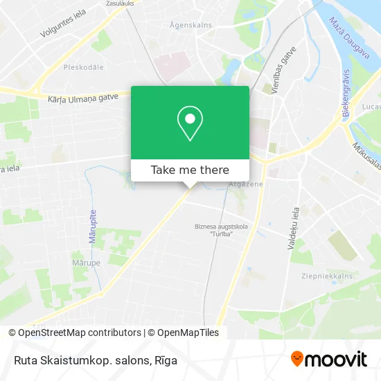 Ruta Skaistumkop. salons map