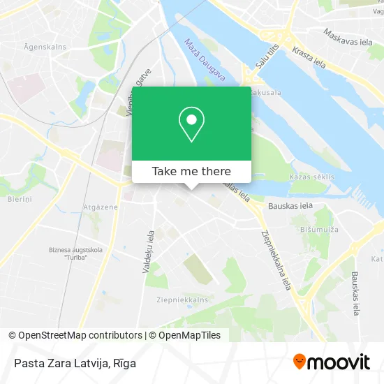Карта Pasta Zara Latvija