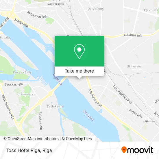 Toss Hotel Riga map