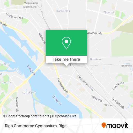 Riga Commerce Gymnasium map