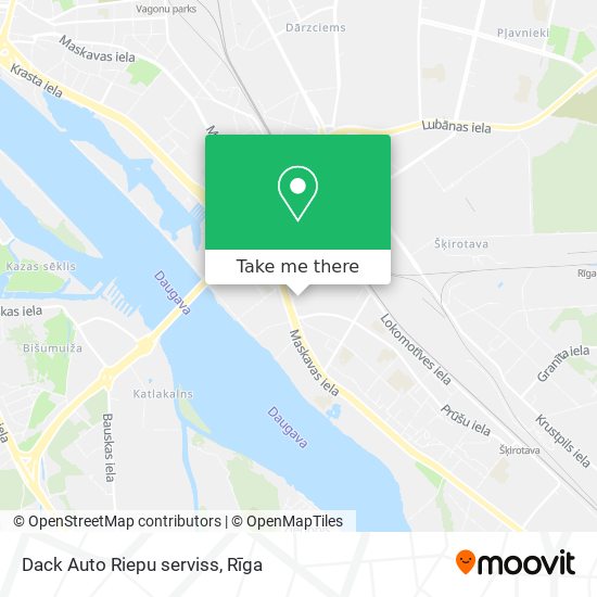 Dack Auto Riepu serviss map