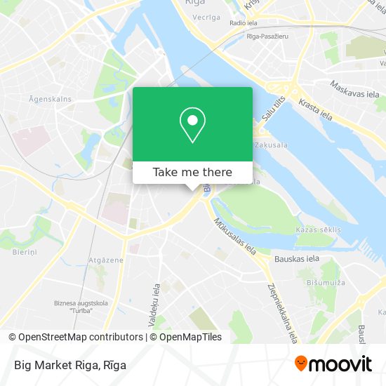 Карта Big Market Riga