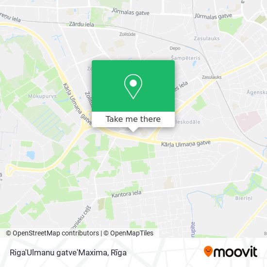Riga'Ulmanu gatve'Maxima map