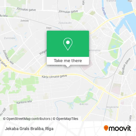 Карта Jekaba Grals Braliba