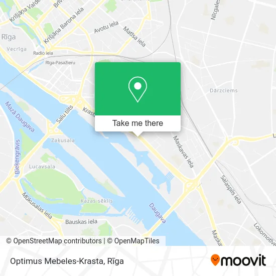 Optimus Mebeles-Krasta map