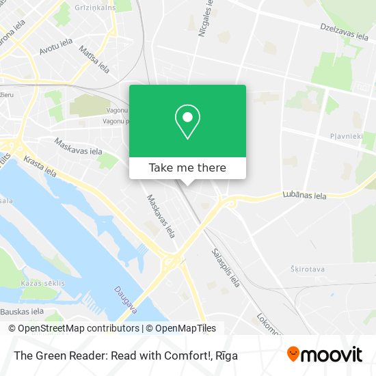 The Green Reader: Read with Comfort! map
