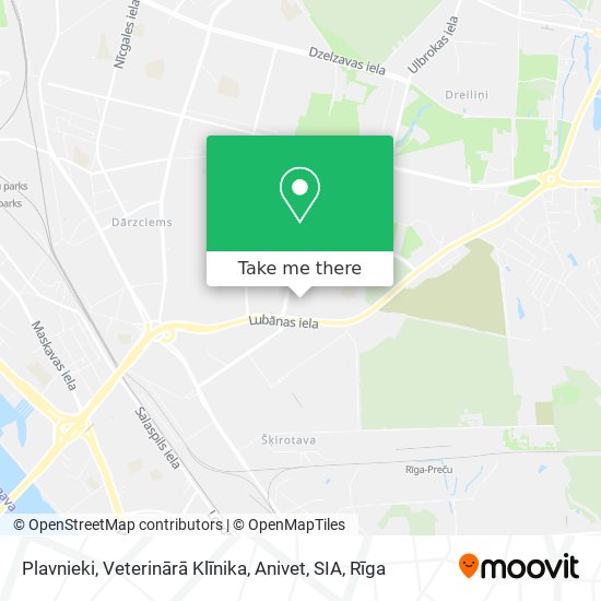 Карта Plavnieki, Veterinārā Klīnika, Anivet, SIA