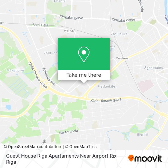 Карта Guest House Riga Apartaments Near Airport Rix