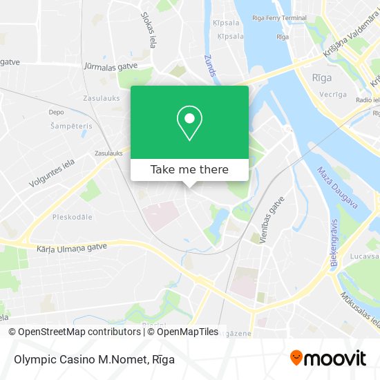 Olympic Casino M.Nomet map