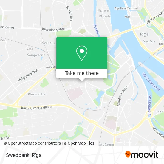 Карта Swedbank