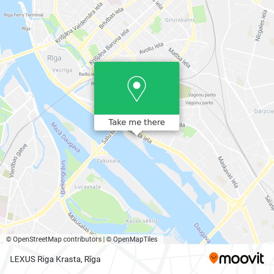 Карта LEXUS Riga Krasta