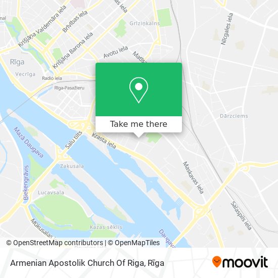 Карта Armenian Apostolik Church Of Riga