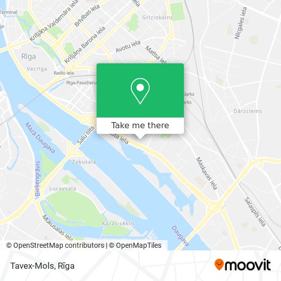 Tavex-Mols map