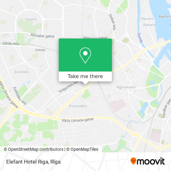 Elefant Hotel Riga map