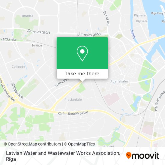 Latvian Water and Wastewater Works Association map