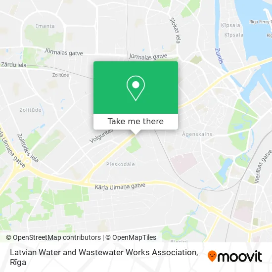 Карта Latvian Water and Wastewater Works Association