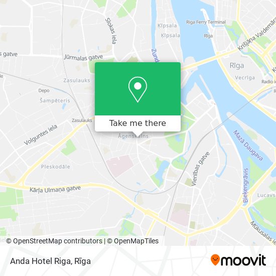 Anda Hotel Riga map