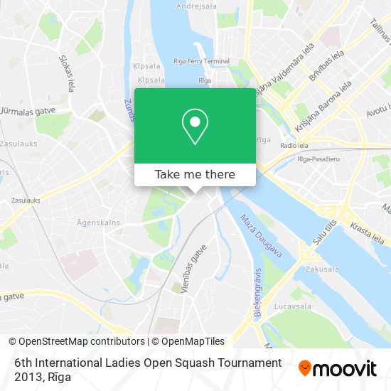 Карта 6th International Ladies Open Squash Tournament 2013