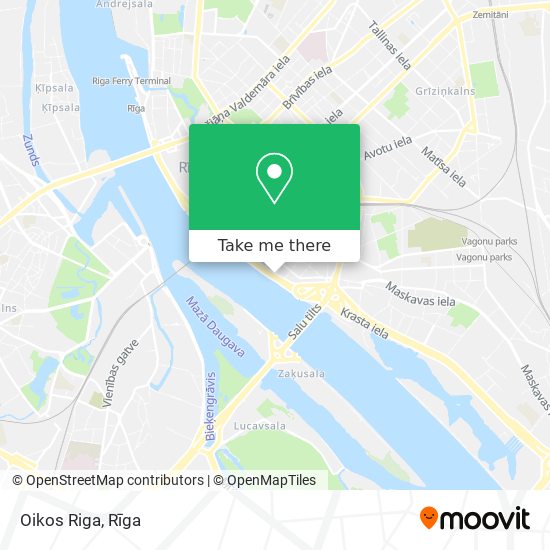 Карта Oikos Riga