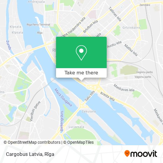 Cargobus Latvia map