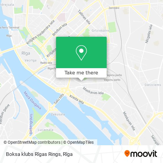 Карта Boksa klubs Rīgas Rings