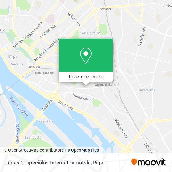 Rīgas 2. speciālās Internātpamatsk. map