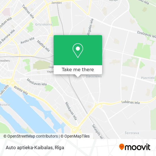 Карта Auto aptieka-Kaibalas