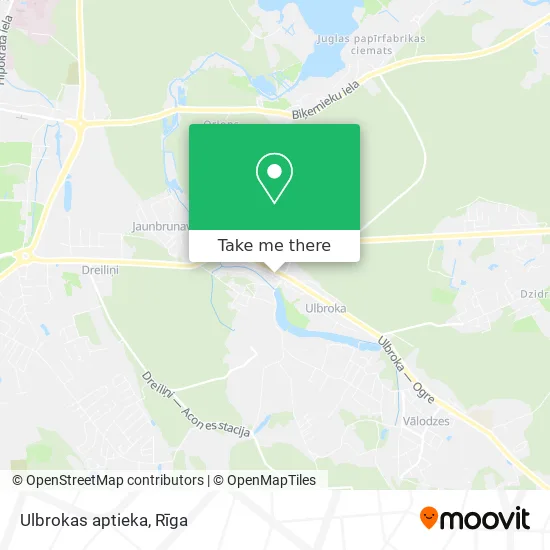 Карта Ulbrokas aptieka