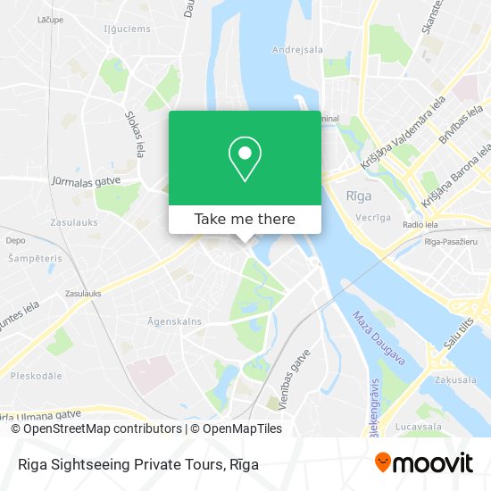 Riga Sightseeing Private Tours map