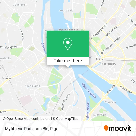 Myfitness Radisson Blu map