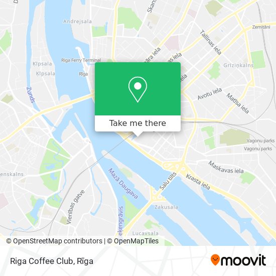 Карта Riga Coffee Club
