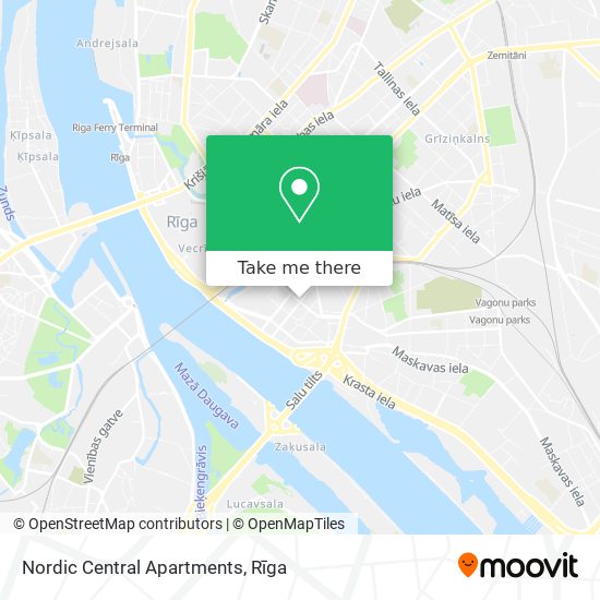Nordic Central Apartments map
