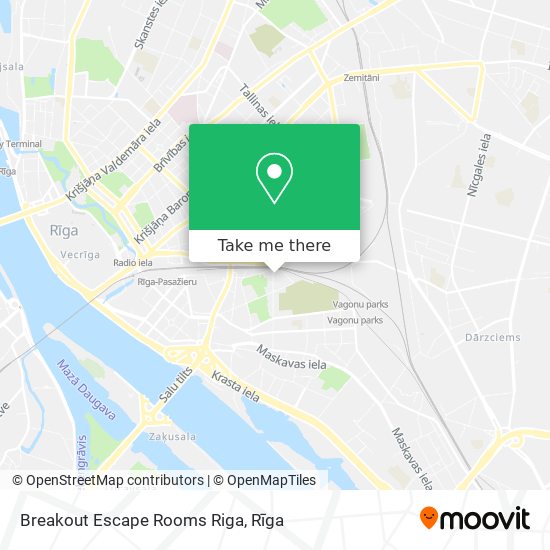 Карта Breakout Escape Rooms Riga