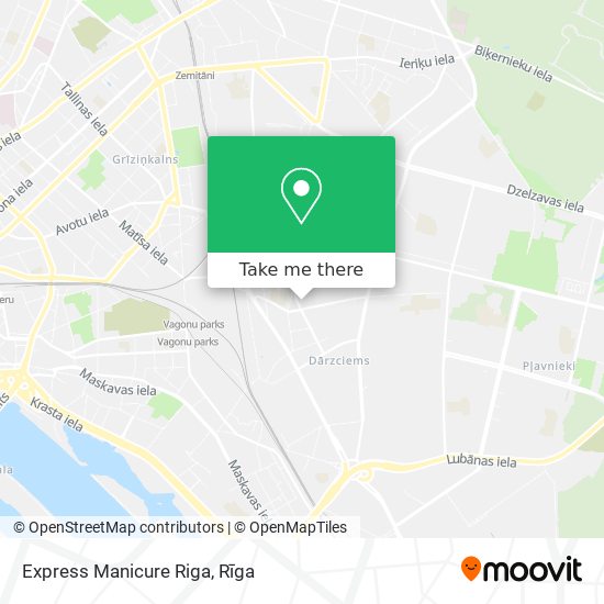 Express Manicure Riga map