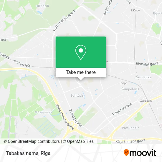 Карта Tabakas nams