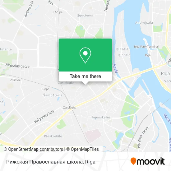 Карта Рижская Православная школа