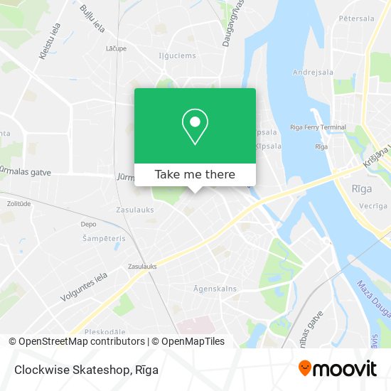 Clockwise Skateshop map