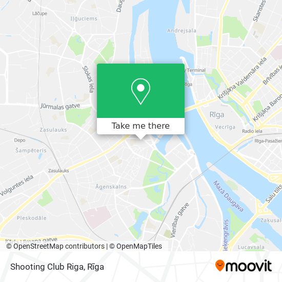 Shooting Club Riga map