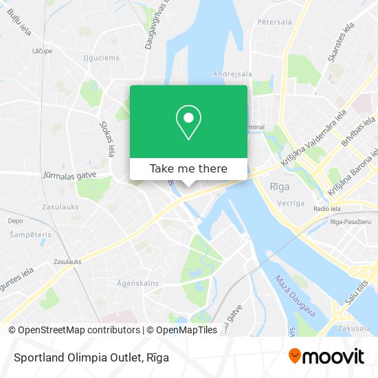 Sportland Olimpia Outlet map