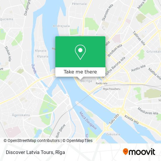 Карта Discover Latvia Tours