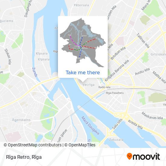 Rīga Retro map