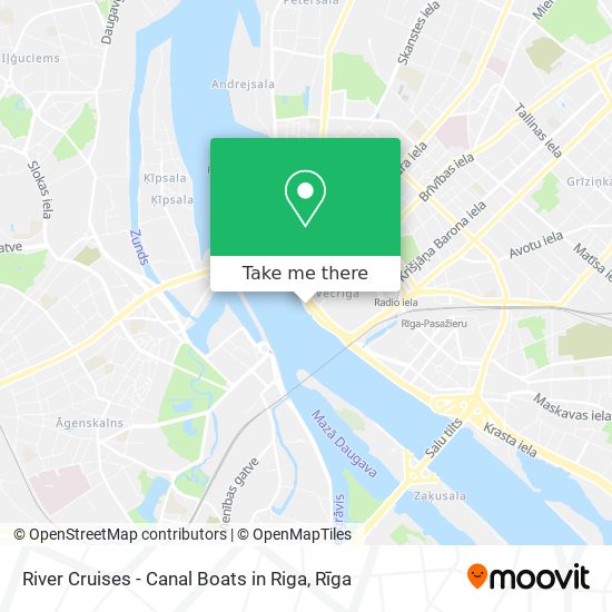 River Cruises - Canal Boats in Riga map