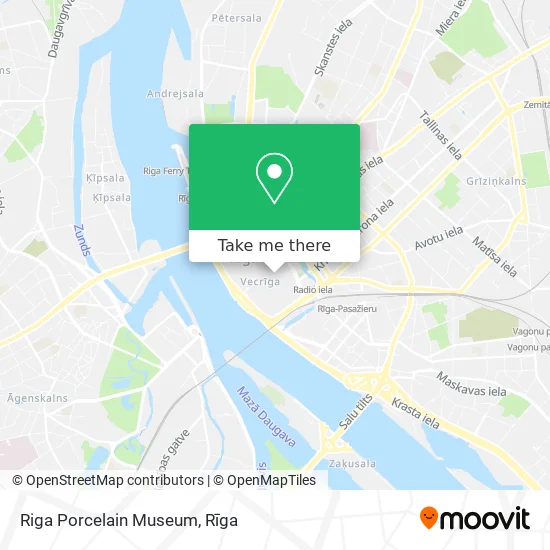 Riga Porcelain Museum map