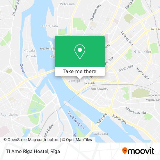 TI Amo Riga Hostel map