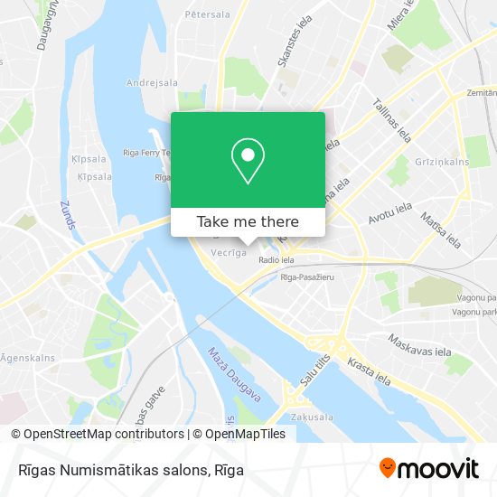 Rīgas Numismātikas salons map