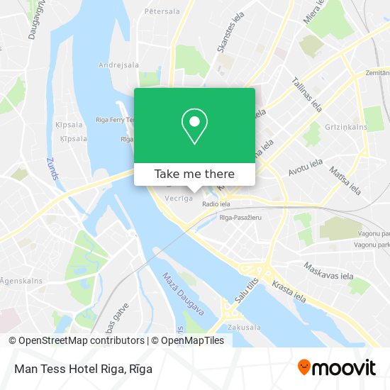 Man Tess Hotel Riga map