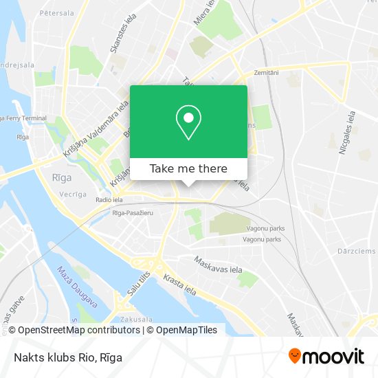 Карта Nakts klubs Rio