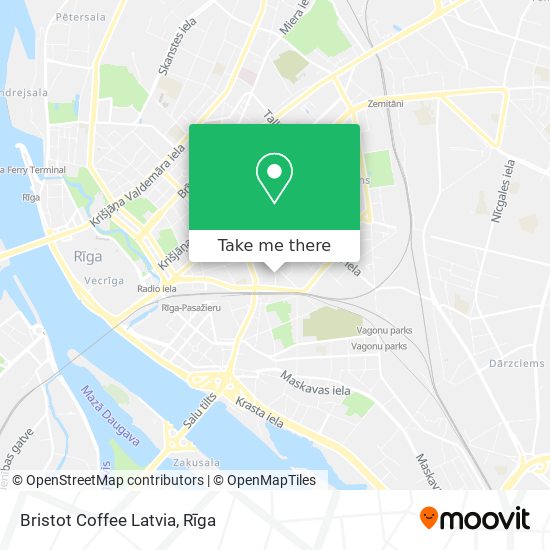 Карта Bristot Coffee Latvia