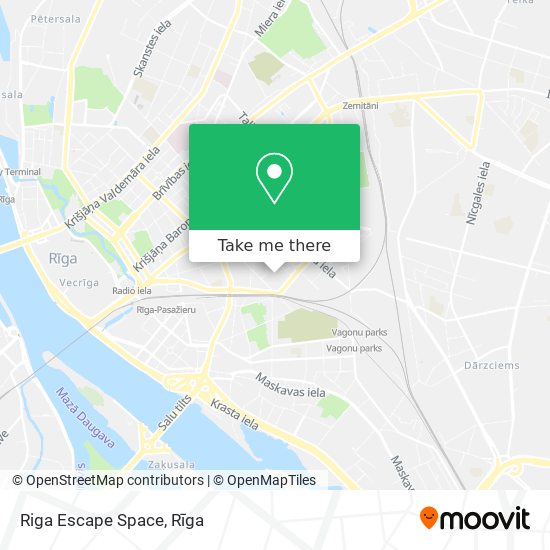 Riga Escape Space map